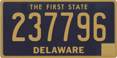 DE license plate 237796