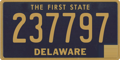 DE license plate 237797