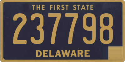 DE license plate 237798