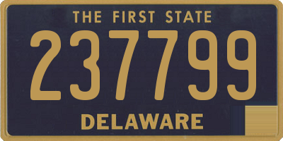 DE license plate 237799