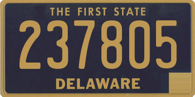 DE license plate 237805