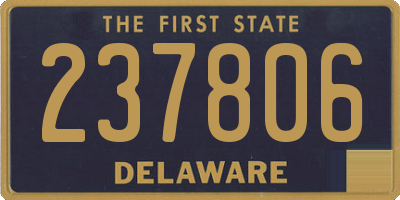 DE license plate 237806