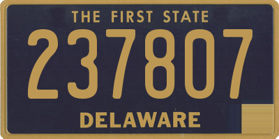 DE license plate 237807