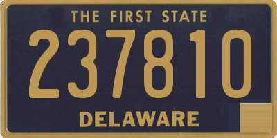 DE license plate 237810