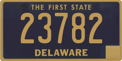 DE license plate 23782