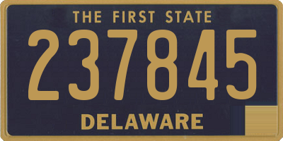 DE license plate 237845
