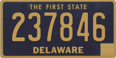 DE license plate 237846