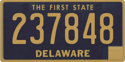 DE license plate 237848