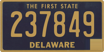 DE license plate 237849