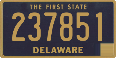 DE license plate 237851