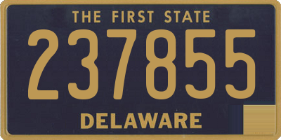 DE license plate 237855