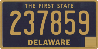 DE license plate 237859