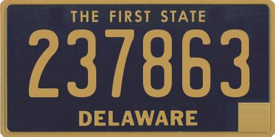 DE license plate 237863