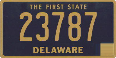 DE license plate 23787