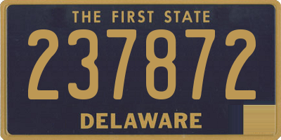 DE license plate 237872