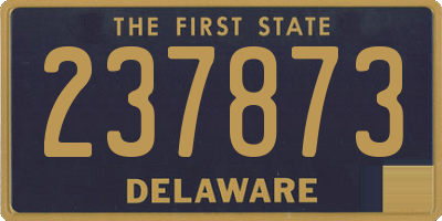 DE license plate 237873