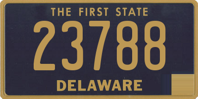 DE license plate 23788