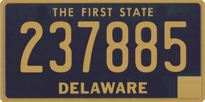 DE license plate 237885