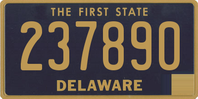 DE license plate 237890