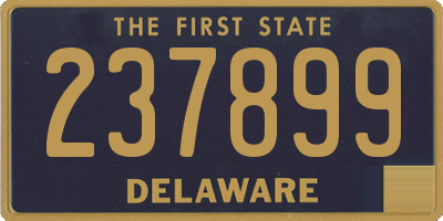 DE license plate 237899