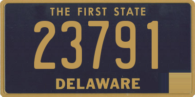 DE license plate 23791