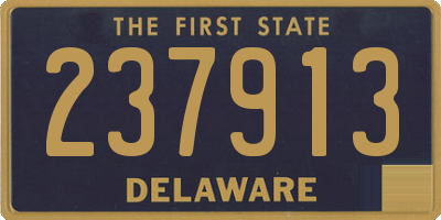 DE license plate 237913