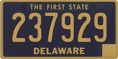 DE license plate 237929