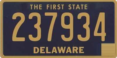 DE license plate 237934