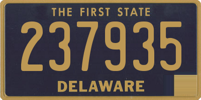 DE license plate 237935