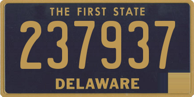 DE license plate 237937