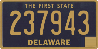 DE license plate 237943