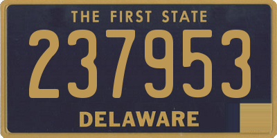 DE license plate 237953