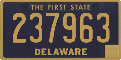 DE license plate 237963