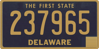 DE license plate 237965