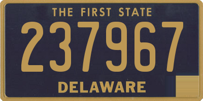 DE license plate 237967