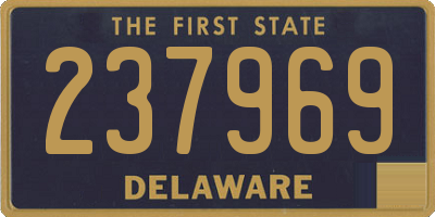 DE license plate 237969