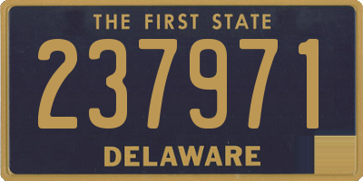 DE license plate 237971