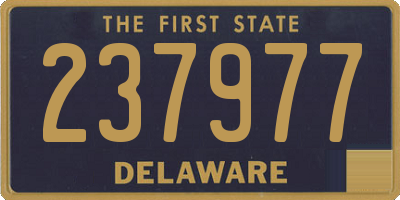 DE license plate 237977