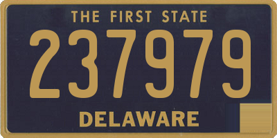 DE license plate 237979