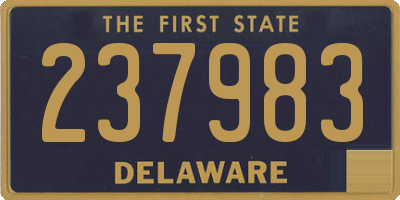 DE license plate 237983