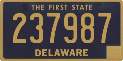 DE license plate 237987