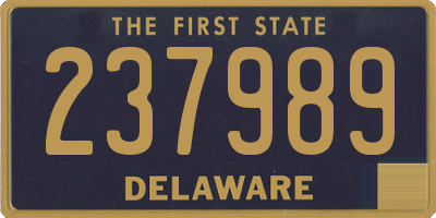 DE license plate 237989