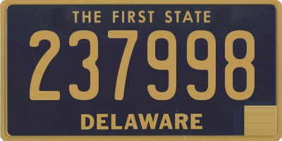 DE license plate 237998