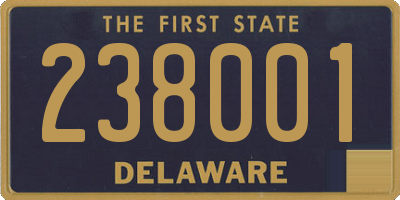 DE license plate 238001