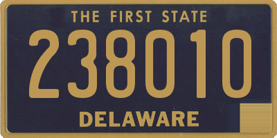 DE license plate 238010