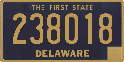 DE license plate 238018
