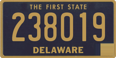 DE license plate 238019