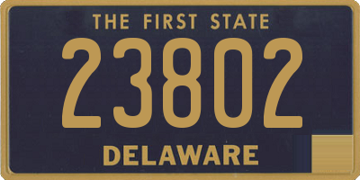 DE license plate 23802