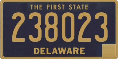 DE license plate 238023
