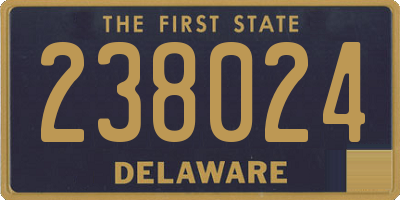 DE license plate 238024